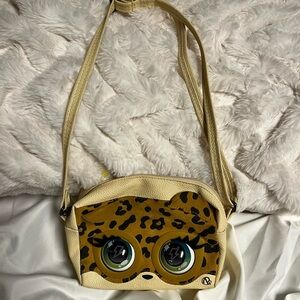 Leopard Print Kids Bag with Fun Eyes